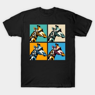 Elegant Pop Art Giraffe Print - Elevate Your Space with Graceful Style! T-Shirt